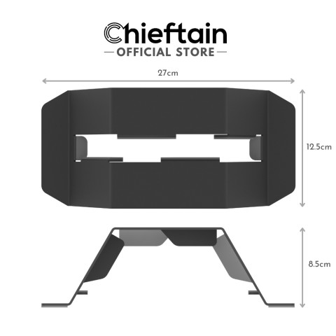 Chieftain ElevateUP Vertical Stand for Notebook 11-17" นิ้ว ขาตั้งแล็ปท็อป แนวตั้ง เหล็ก 100% Image7