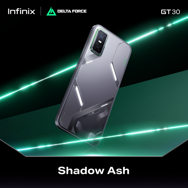 Infinix GT 30 (5G) 256+8GB (ผสานRAMสูงสุด16GB) I GT Trigger ควบคุมเกมระดับ Console I สูงสุด 120 FPS 90 FPS สำหรับ Delta Force I หน้าจอ AMOLED 1.5K และ 144Hz ถนอมสายตา