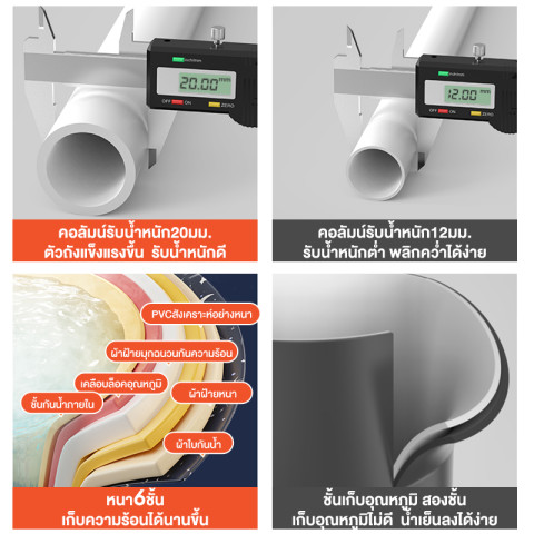 อ่างแช่น้ำสำหรับผู้ใหญ่/เด็กพับได้ ฟรีเบาะพนักพิง พับได้ หนา6ชั้น อ่างอาบน้ำพับได้ อ่างแช่ผู้ใหญ่ อ่างอาบน้ำพับ อ่างอาบน้ำ พับ 10 วินาทีติดตั้งง่าย อ่างแช่น้ำสำหรับผู้ใหญ่ อ่างน้ำพับได้ อ่างอาบน้ำผู้ใหญ่ Image5