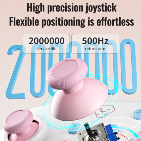 AOLION Pro Controller Rococo สีสําหรับ Nintendo Switch/PC/ iOS/Android บลูทูธ Gamepad สต็อกท้องถิ่น Tubro Wake Up Image2