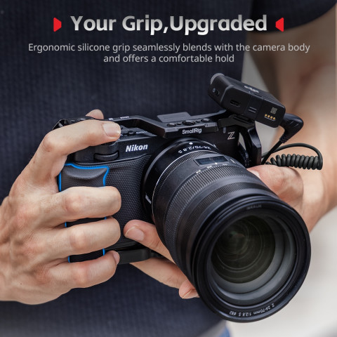 SmallRig สําหรับ Nikon ZR Cage Kit / แผ่นเมาท์รูปตัว L พร้อมที่จับซิลิโคน#5647#5466#5468#54675467 Image3