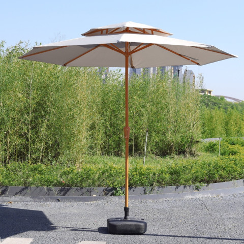 Tredey 2.7M Double Top ร่มกันแดดขนาดใหญ่ สวนกลางแจ้ง ตลาดนัด ขายสระว่ายน้ํา สระว่ายน้ํา พ่อค้าหญิง ร้านกาแฟ ร่มกันแดดกลางแจ้ง Image2