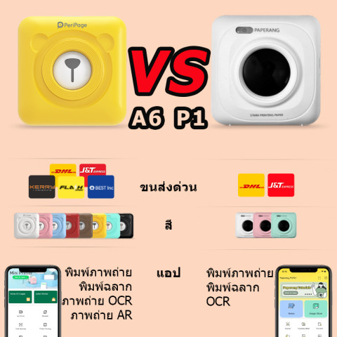 [Official Mall] Peripage Mini Printer A6 เครื่องปริ้นพกพาไร้สาย Image4