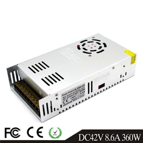 42V 8.6A 360W LED Driver Switching Power Supply 110/220VAC-DC Transformer Monitoring Power Supply อุตสาหกรรม Universal Type Image1