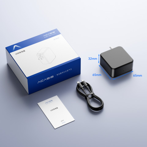 Acasis 100W GAN PD USB C อะแดปเตอร์แปลงไฟสําหรับแล็ปท็อปแท็บเล็ตโทรศัพท์สมาร์ทฟรี 1 เมตร USB-C สายไฟ Image5