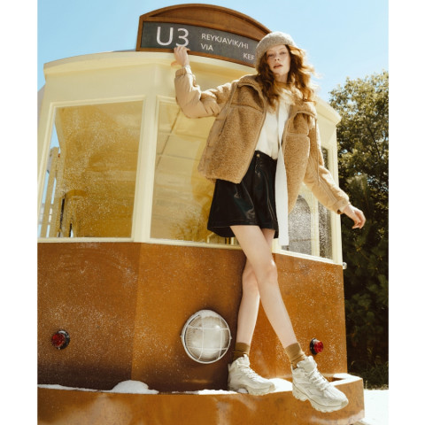 Skechers สเก็ตเชอร์ส รองเท้าผู้หญิง Women Online Exclusive Modern Comfort Winte Big Lug Shoes - 167844-NAT Image4