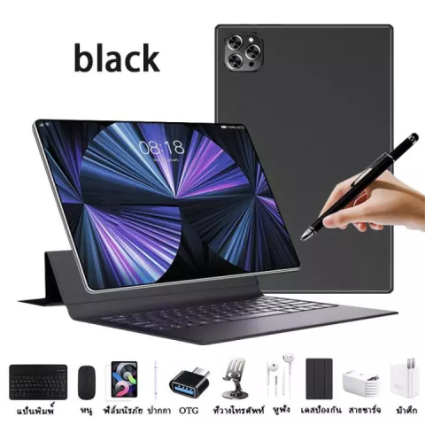 แท็บเล็ต Android 12.0 5G/Wi-Fi 16GBRAM+1TBROM tablet 10.1 นิ้ว Full HD Dual SIM tablet android รับประกันหนึ่งปี Image2