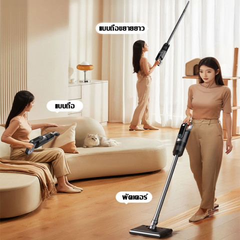 【รับประกัน 5 ปี】เครื่องดูดฝุ่นไร้สาย พลังแรงดูด 888800Pa แทงก์น้ำแยกอิสระ ชาร์จ Type-C Vacuum Cleaner เครื่องดูดฝ Image7