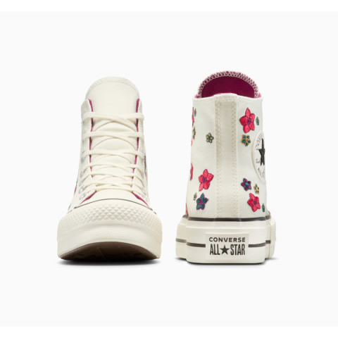 CONVERSE รองเท้า CTAS LIFT GRAPHIC FLORAL HI CREAM ผู้หญิง A15463CF_H5CMXX Image5