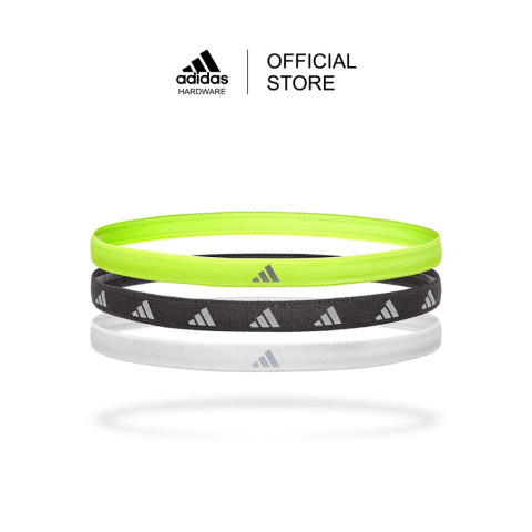 adidas ที่คาดผม เขียวมะนาว, ขาว, เงินสะท้อนแสง / Hairbands Lucid Lemon, White, Silver Reflective Image1