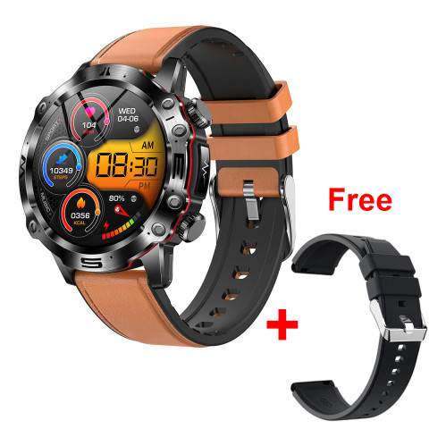 NineWind สมาร์ทวอท์ช ET482ใหม่ AMOLDE HD โทรผ่านบลูทูธ ECG สำหรับแอนดรอยด์ Ios เครื่องวัดการนอนหลับความดันโลหิตน้ำตาลในเลือดไม่ล่วงล้ำผู้ชายผู้หญิงกีฬากลางแจ้งนาฬิกาอัจฉริยะเพื่อสุขภาพสมาร์ทวอท์ช Image1