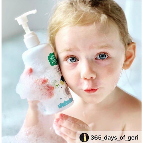 [ซื้อ 4ฟรี1] White Papel (ไวท์พาเพล) เจลอาบน้ำเด็ก สบู่อาบน้ำเด็ก ออร์แกนิค ฟองนุ่ม ล้างง่าย สบายตัว ใช้ได้ทั้งอาบและสระ Image5