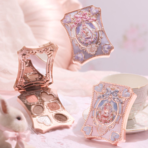 [NEW]Flower Knows Bunny Garden Collection 6-Color Makeup Palette อายแชโดว์ สีมัตต์/เพิร์ล เนื้อผงบางเบาเนียนนุ่ม Image5