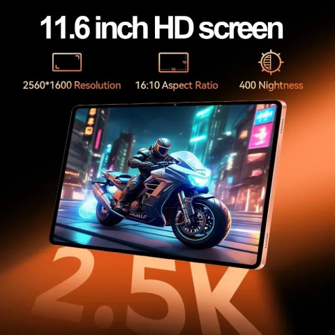 [Free Gift: 11 Items] I17 Pro Pad Tablet Dualsim/4G/5G+Wifi 2025 Tablet 11.6 Inch Android 16 16Gb Ram+1Tb Rom 3-Year Warranty Image3