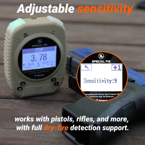 ตัวจับเวลาสำหรับการยิงปืนแบบมืออาชีพ IPSC/APSC กันน้ําและเหงื่อ Image5