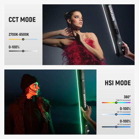 Neewer GC30C 30W หลอดไฟ RGB แบบเป่าลมพร้อม 5000mAh Type C 30W Out Image3