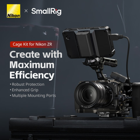 SmallRig สําหรับ Nikon ZR Cage Kit / แผ่นเมาท์รูปตัว L พร้อมที่จับซิลิโคน#5647#5466#5468#54675467 Image1