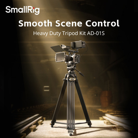 Smallrig Heavy-Duty Fluid Head ขาตั้งกล้องชุด AD-01S 4686 Image1