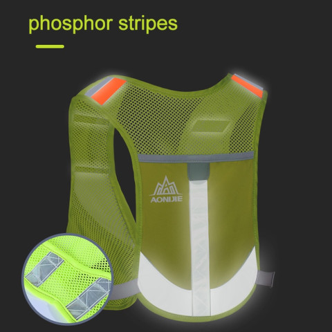 Aonijie E884 กระเป๋าเป้สะพายหลัง สะท้อนแสง 5 ลิตร สําหรับขวดน้ํา 250 มล. Image4