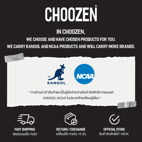 KANGOL Sport Shoes unisex รองเท้ากีฬา รองเท้าผ้าใบ ผูกเชือก สีดำ, ขาว 62527654 Image8