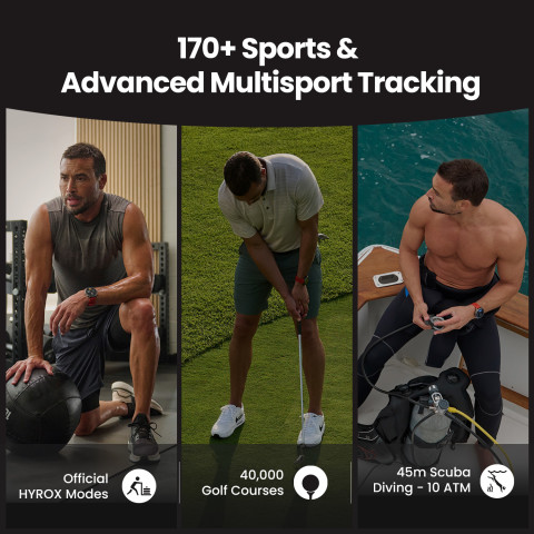 Amazfit Balance 2 47mm Smartwatch หน้าจอ AMOLED Sapphire 1.5" แบต 21วัน ฟรีแผนที่นำทาง กันน้ำ10ATM ดำน้ำลึก Image3