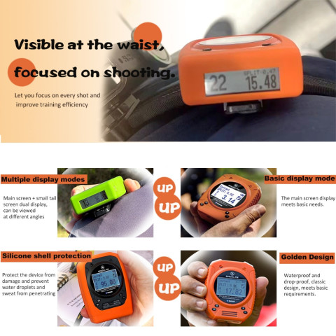 SPECIALPIE เครื่องจับเวลายิงปืน (Shot Timer) สำหรับ IPSC พร้อมหน้าจอแสดงผลสองด้าน เหมาะสำหรับนักยิงปืน Image4