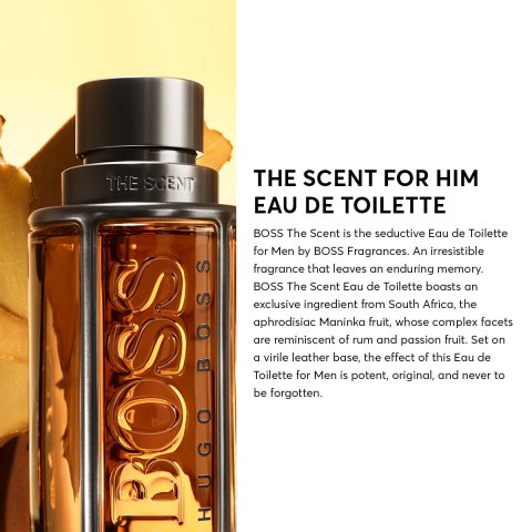 น้ำหอมผู้ชาย BOSS The Scent For Him Eau De Toilette - Ginger Maninka Fruit Leather Accords - Oriental Woody EDT Perfume | by HUGO BOSS Fragrances [REPACKAGE] Image3