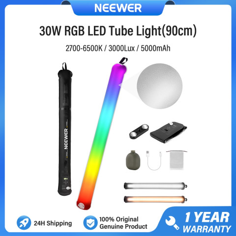 Neewer GC30C 30W หลอดไฟ RGB แบบเป่าลมพร้อม 5000mAh Type C 30W Out Image1