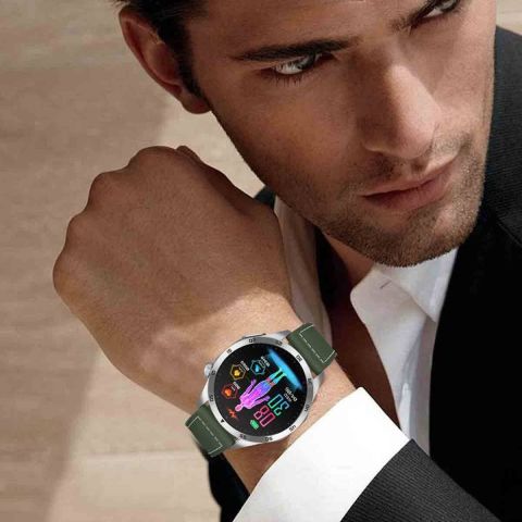 รุ่นยอดนิยม ET485 สมาร์ทนาฬิกา ECG และการตรวจสอบสุขภาพหลายมิติ บลูทู ธ โทรนาฬิกา IP68 กันน้ำยาวทนทานกีฬานาฬิกาสำหรับ Android iOS Image3