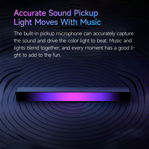 Yeelight แสงรอบ RGB 16 ล้านสี ควบคุมด้วยเสียงเพลง และจังหวะ สําหรับตกแต่งบาร์ รถยนต์ ทีวี เล่นเกม Image3