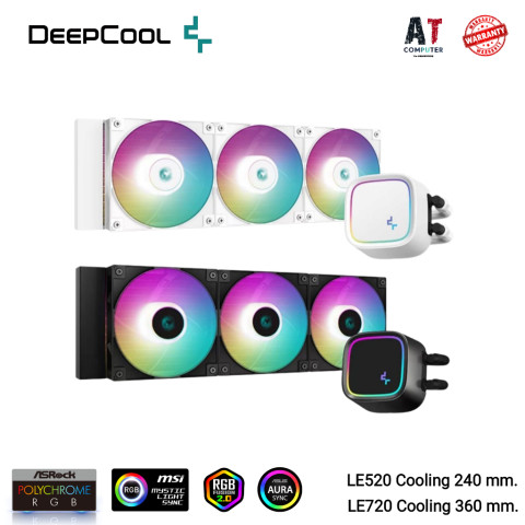 CPU LIQUID COOLER (ระบบระบายความร้อนด้วยน้ำ) DEEPCOOL LE520 / LE720 For Intel / AMD (ของใหม่ ส่งจากไทย) Image1
