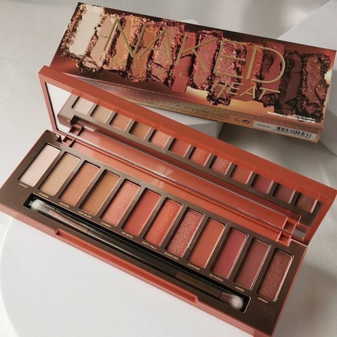 อายแชโดว์ heat palette Eyeshadow Palette พาเลทอายแชโดว์ 12สี พร้อมแปรงและกระจก 12x1.3g. Image1