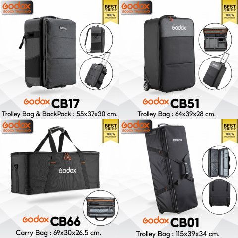 Godox Bag For Studio,Tripod, Stand, Accessories - กระเป๋า CB01 CB04 CB05 CB06 CB17 CB33 CB35 CB51 CB63 CB64 CB65 CB66 Image1