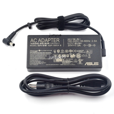 อะแดปเตอร์พาวเวอร์ซัพพลายชาร์จ แบบบางพิเศษ แบบพกพา สําหรับโน้ตบุ๊ก ASUS 20V 7.5A 150W ASUS TUF Gaming ROG Strix Image2