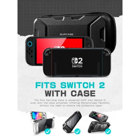 Supcase กระเป๋าถือสําหรับ Nintendo Switch 2 2025 Plus รุ่นแบบพกพาป้องกันกระเป๋าเดินทางพกพากระเป๋าถือสําหรับใบมีด/Titan กรณีขนาดใหญ่ความจุ Image2