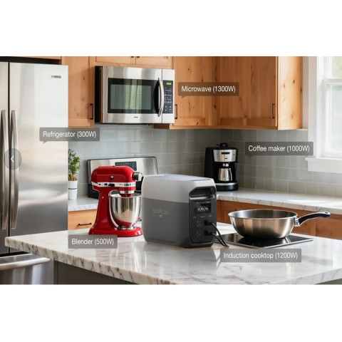 ECOFLOW DELTA 3 Max Portable Power Station 2400W / 2048Wh เครื่องสำรองไฟแบบพกพา (รับประกัน 3ปี) Image6