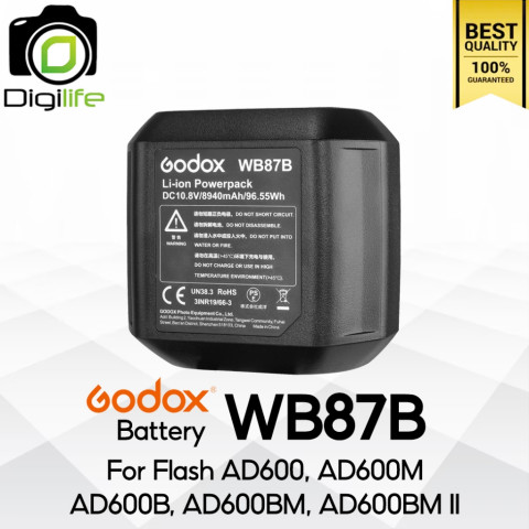 Godox Battery WB87 / WB87B For AD600, AD600B, AD600M, AD600BM, AD600BM II - Digilife Thailand Image1