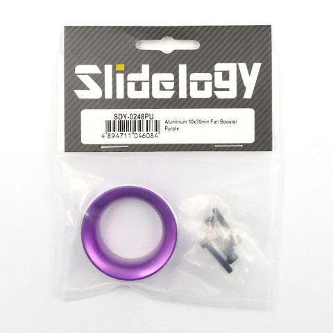 Slidelogy Aluminum 30x30mm Fan Booster Purple SDY-0248PU Image2
