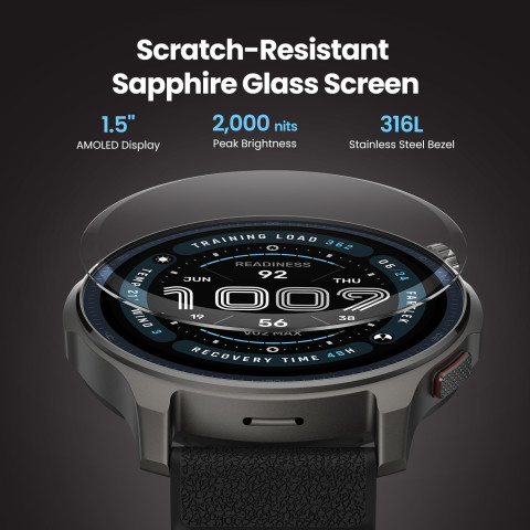 Amazfit Balance 2 47mm Smartwatch หน้าจอ AMOLED Sapphire 1.5" แบต 21วัน ฟรีแผนที่นำทาง กันน้ำ10ATM ดำน้ำลึก Image2