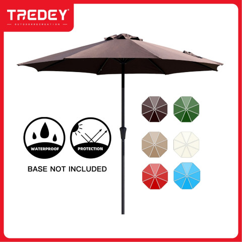 TREDEY Φ2.7M ร่มกันแดดสนามใหญ่ ในสวน กลางแจ้ง ตลาดนัด ขายของ สระว่ายน้ำ แม่ค้า ร้านกาแฟ Image1