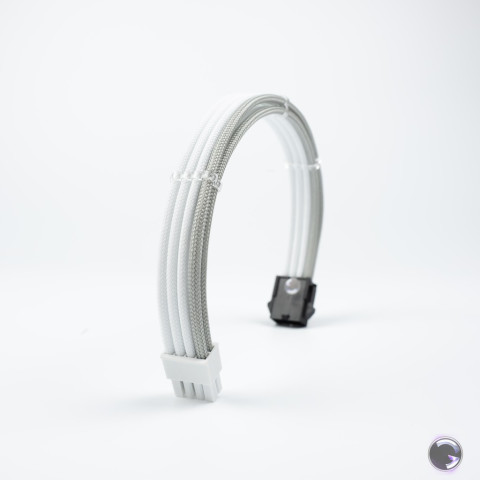 สายถักแต่งคอม [สีเทาอ่อน-ขาว] [ExtensionSleeveCables] [รับประกัน 1 ปี] Image2