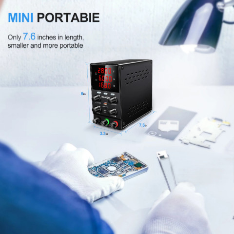【OVP+OCP Short-circuit killer】KUAIQU dc power supply สวิตชิ่งเพาเวอร์ซัพพลาย  เครื่องจ่ายไฟ 30V5A 30V 10A 60V5A 120V3A สำหรับการทดสอบอายุซ่อมโทรศัพท์มือถือ สี่ปุ่มปรับ  NICE POWER  Lab DC Power Supply Image2