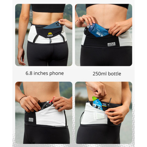 Aonijie W8121 สายเข็มขัดคาดเอว ใส่โทรศัพท์ได้ 6.8 นิ้ว 250 มล. สําหรับวิ่งจ๊อกกิ้ง เดินป่า มาราธอน Image4