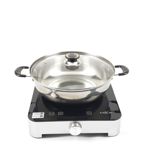 MEX รุ่น PIC11S เตาแม่เหล็กไฟฟ้าแบบตั้งโต๊ะ 1 หัวเตาขนาด 19.6 ซม. (พร้อมหม้อและฝาแก้วปิดหม้อ) Image2