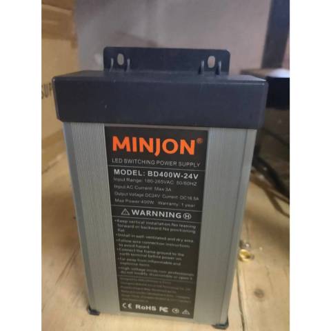 หม้อแปลงPower Supply 12V กันฝน แรงดันไฟ : DC 24V กำลังไฟ : 60W-400W สำหรับติดป้ายไฟและงานตกแต่งไฟประดับ Image3