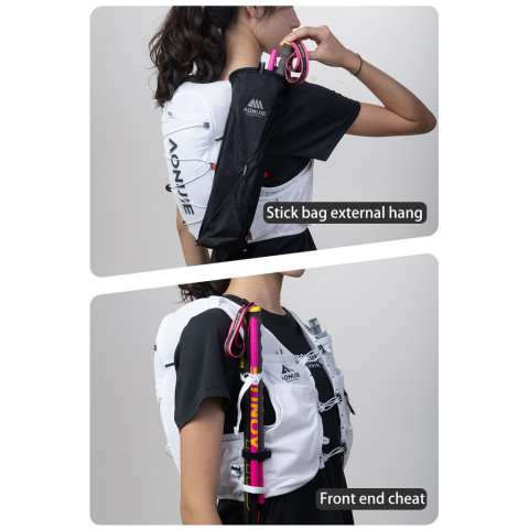 AONIJIE อาโอนิจิ ค9116ไฮเดรชั่แพ็ค10ลความจุสูงวิ่งเสื้อกั๊กไฮเดรชั่สําหรับข้ามประเทศเดินป่าปีนเขาและมาราธอน Image8