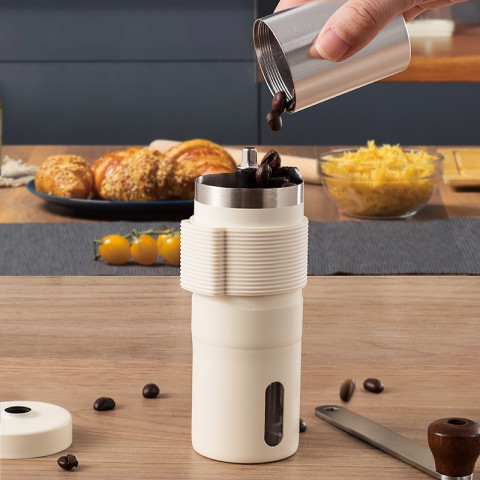 【HaoWoo Select】ชุดเครื่องชงกาแฟแบบดริป 6 ชิ้น อุปกรณ์ชงกาแฟสำหรับตั้งแคมป์กลางแจ้ง เครื่องบดมือพกพา Image5