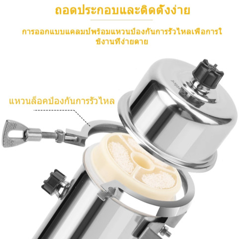 เครื่องกรองน้ำทั้งบ้าน สแตนเลส 304 เกรดอาหาร, เครื่องทำน้ำเย็น (กรอง 0.01 ไมครอน), อายุ>5 ปี Image6