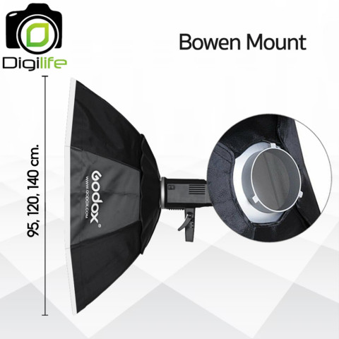 Godox Softbox SB-BW 95, SB-BW 120, SB-BW 140 cm. Octa Assemble Softbox - Bowen Mount / Digilife Thailand Image5