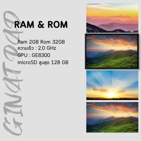 แท็บเล็ต QOOMI รุ่น Giant Pad G13 TABLET 2SIM 4G แรม2GB รอม32GB จอใหญ่ 10.1นิ้ว แบต6000mAh แท็บเล็ตเล่นเกมส์ROV FREE FIRE PUB G แท็บเล็ตราคาถูก Image5